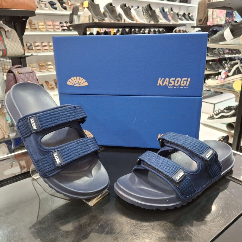 Sandal Slide KASOGI | Kyler | Biru