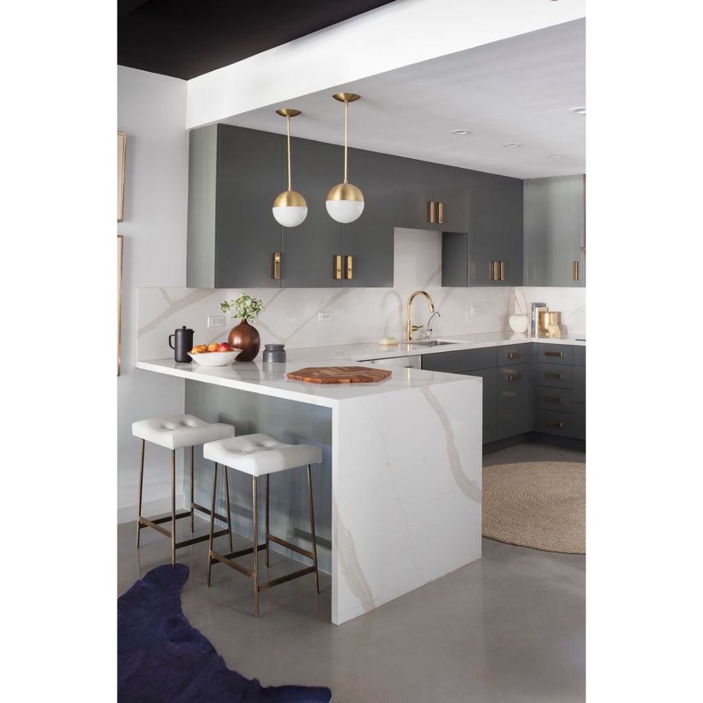 KITCHEN SET + MINI BAR MINIMALIS - DESAIN COSTUM