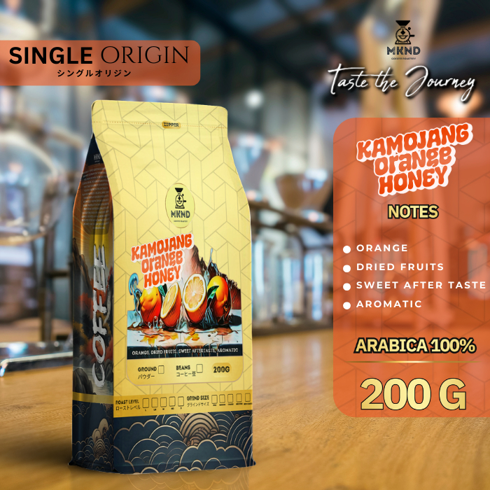 

KOPI ARABIKA KAMOJANG ORANGE HONEY ANAEROB 200 GRAM SPECIALTY MKND COFFEE