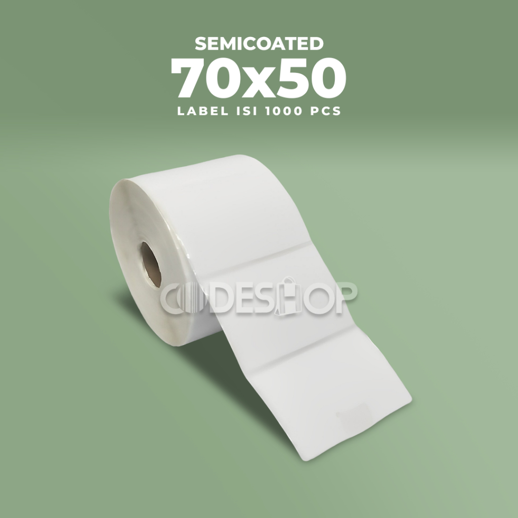 

Label Sticker Barcode Semicoated 70x50mm 70 x 50mm 1 Line
