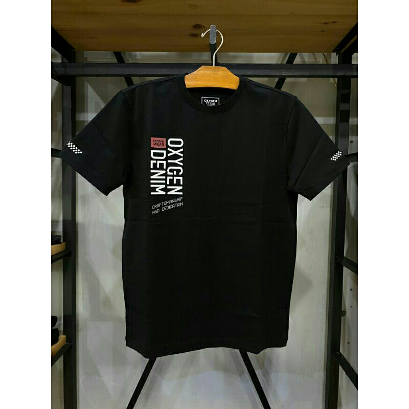 Kaos Oxygen denim hitam