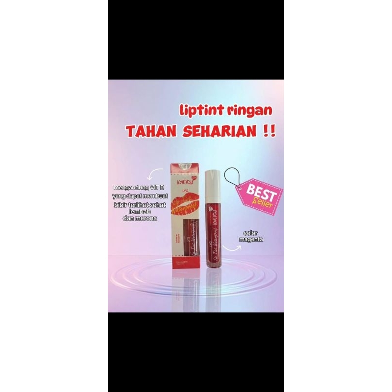 Love You Glow (LYG) Lip tint Waterproof