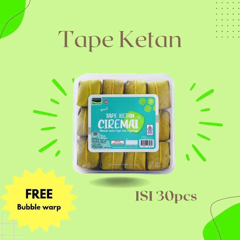 

TAPE KETAN HIJAU ISI 30 (LANGSUNG KIRIM) OLEH OLEH KHAS, TAPE KETAN TERMURAH