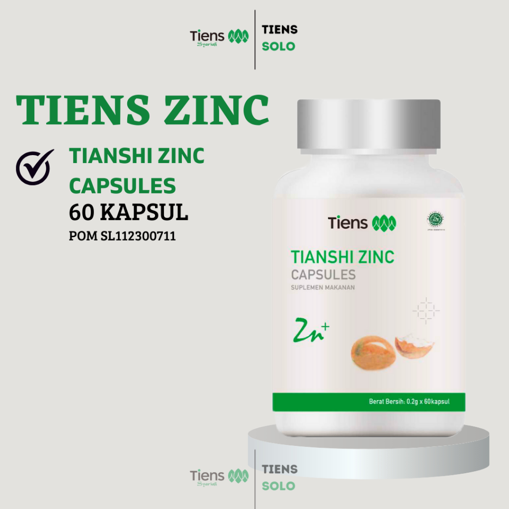 Tianshi Zinc Capsule Segel 60 Kapsul