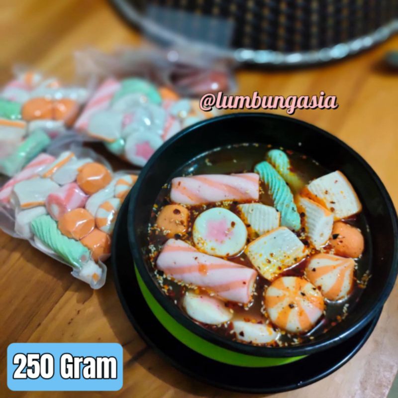 

Suki Curah Kiloan 250 Gram - Seafood Steamboat Hotpot Frozen Food Bakso Sosis Seblak Cedea Sunfish Indomina Shifudo Kanzler