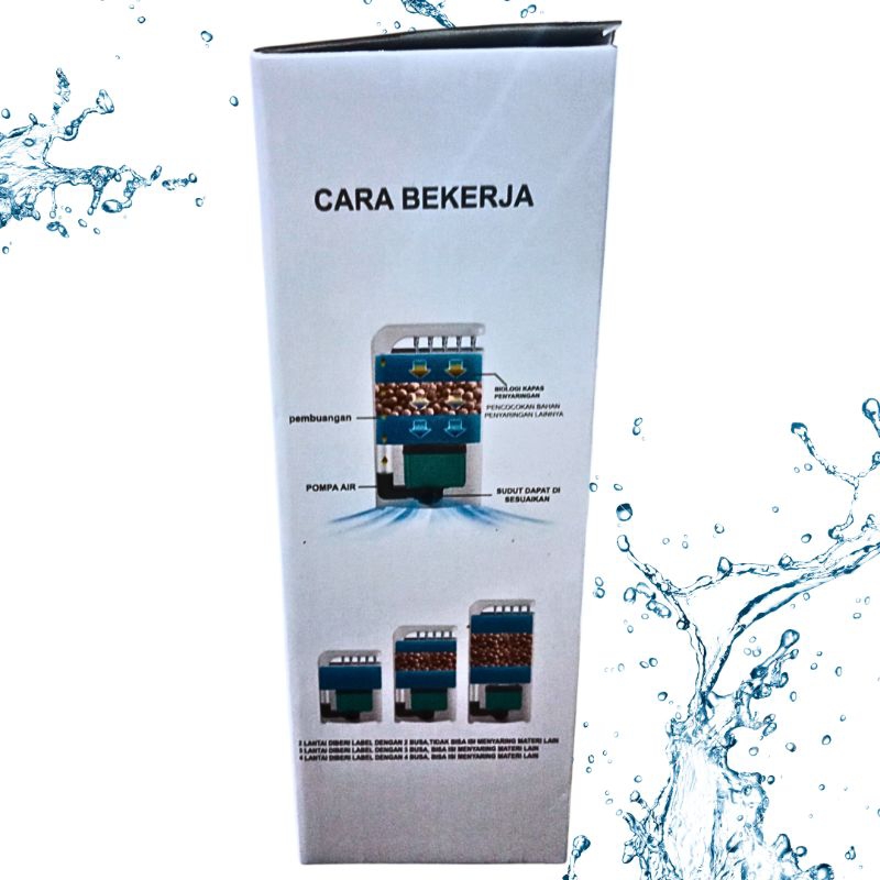 Pompa Aquarium untuk Kura Kura Turtle Filter RAIN FILTER ROSSTON TT 102