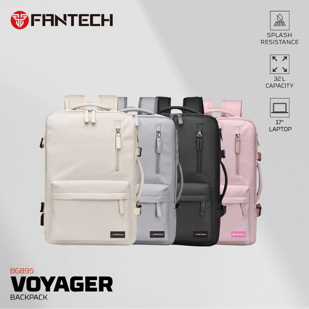 Fantech Tas Laptop Anti Air Slim Multifungsi up to 17 inch untuk kerja traveling BACKPACK VOYAGER BG