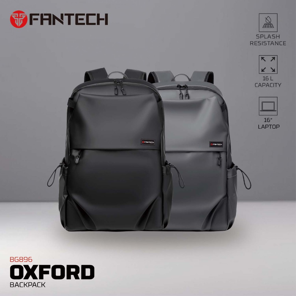 Fantech Tas Laptop Anti Air Slim Multifungsi up to 17 inch untuk kerja traveling BACKPACK OXFORD BG8