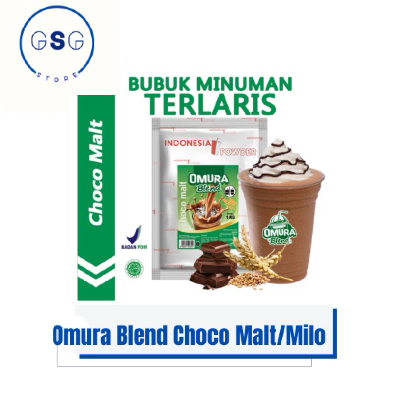 

OMURA BLEND RASA CHOCO MALT / MILO 500GR / BUBUK MINUMAN / POWDER MINUMAN / BUBUK MINUMAN BOBA / BUBUK MINUMAN TERLARIS