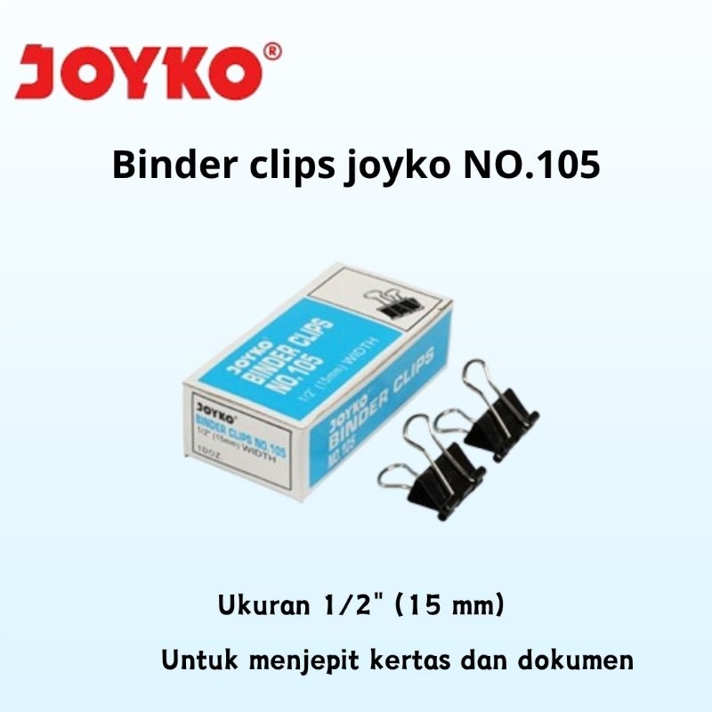 

Binder Clip No.105 Joyko isi 12 box