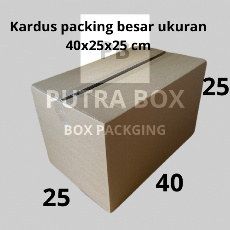 

Kardus packing besar ukuran 40x25x25