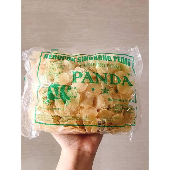 

KERUPUK PANDA 1KG / KERUPUK SINGKONG PEDAS / CERIPING PEDAS