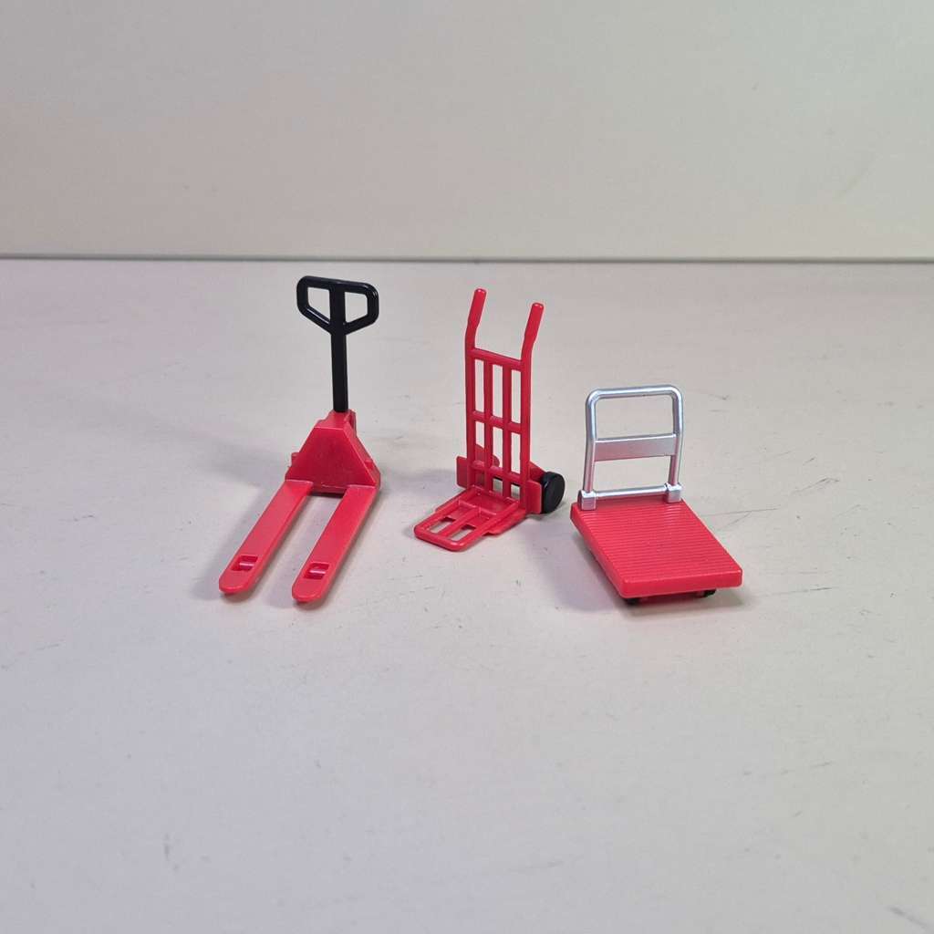 Miniature trolley bengkel set bahan plastik ABS diorama Diecast 1:32