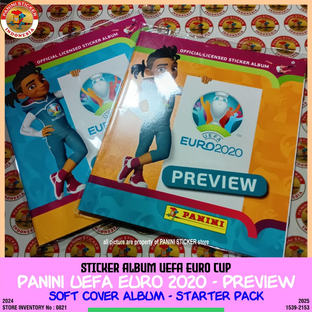 PANINI STICKER ALBUM UEFA EURO 2020 PREVIEW :STARTER PACK ALBUM : AUTHENTIC & LICENSED PRODUCT