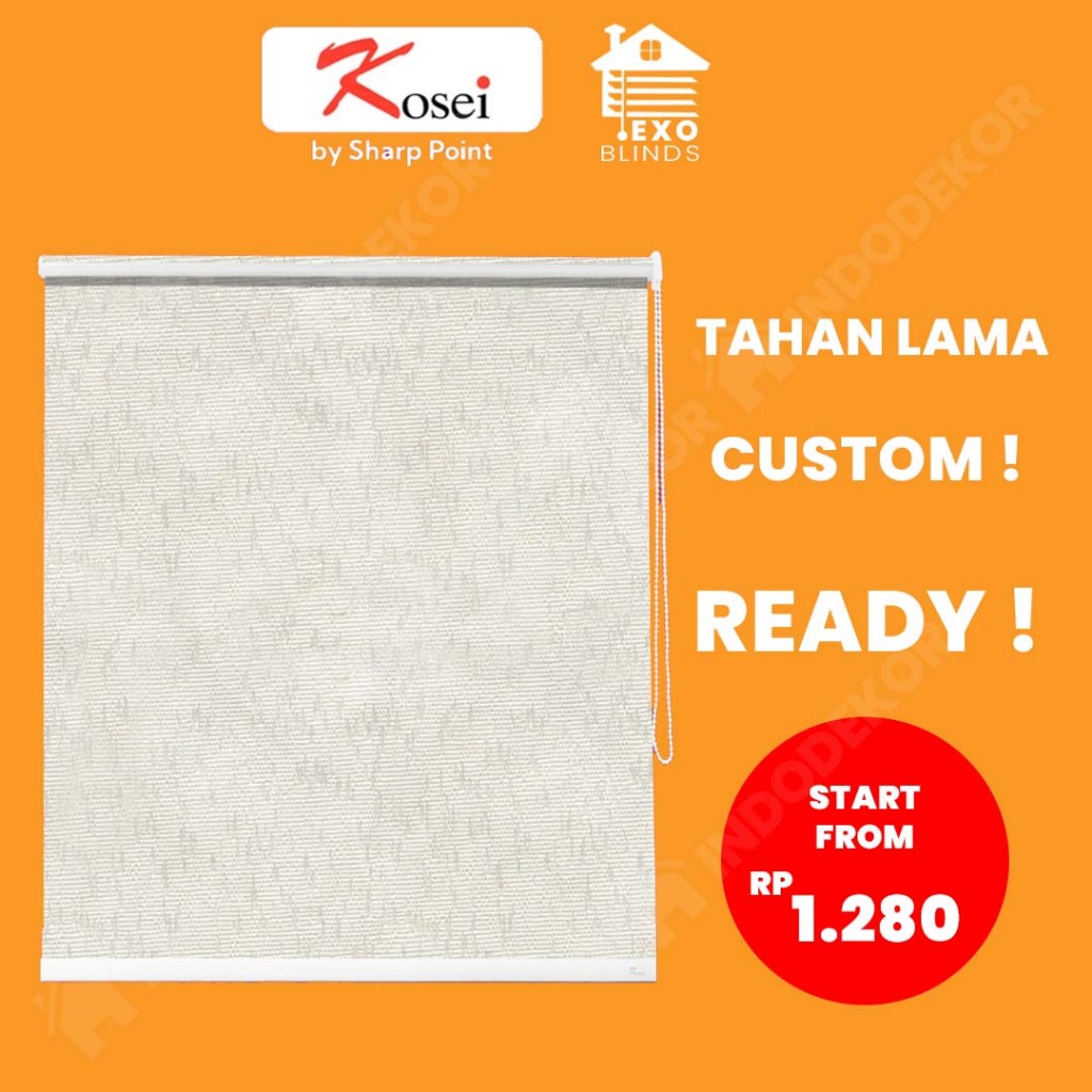 Roller Blind Exo - Kosei Dimout / Tirai Jendela Gulung