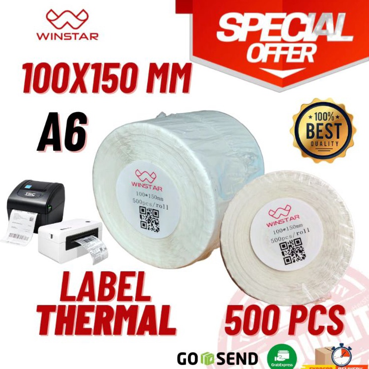 

KODE ZLK8 KERTAS STICKER THERMAL BARCODE A6 1mm x 15mm ORIGINAL WINSTAR 5pcs