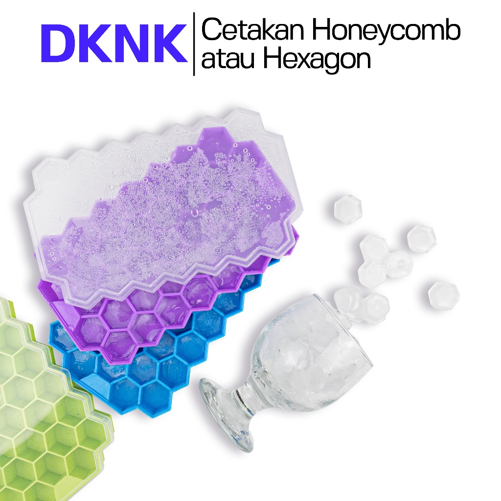 Cetak atau cetakan es batu , jelly silikon dengan tutup