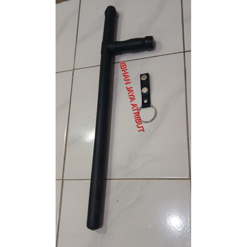 pentungan / kentes + ring satpam - polisi - linmas