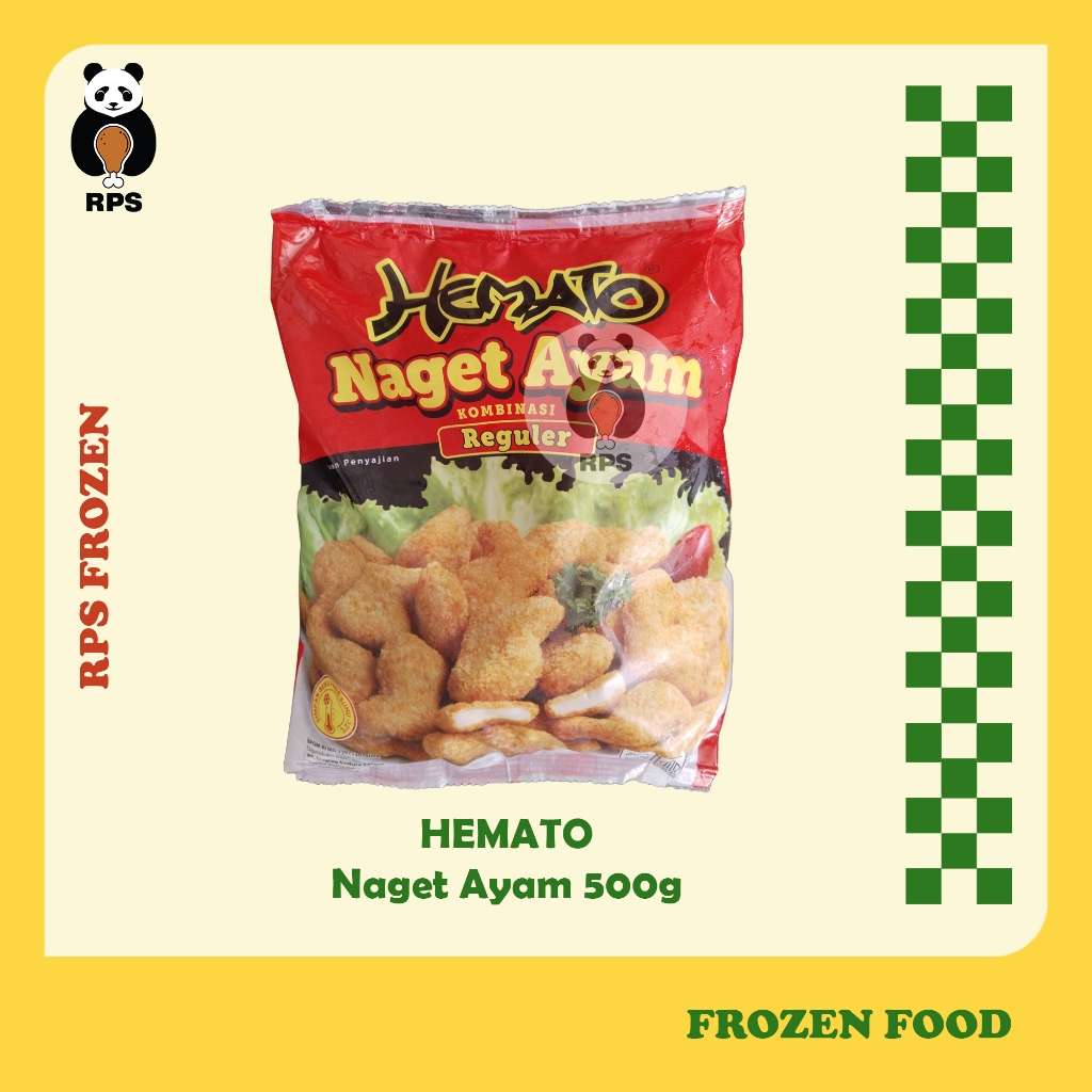 

Naget Ayam Hemato Kemasan 500gr, Naget ayam Naget Hemato