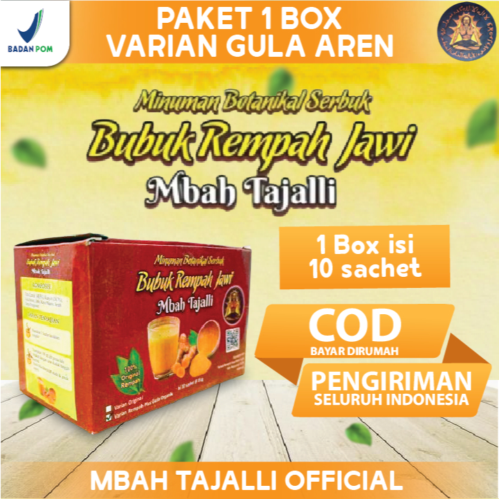 

Minuman Botanik Serbuk Bubuk Rempah Jawi Mbah Tajalli varian gula aren