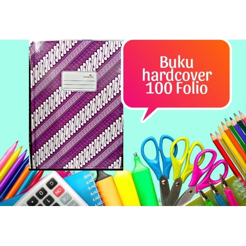 

Buku hardcover paperlind folio isi 100 lembar