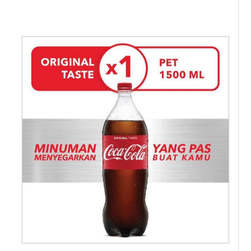 

minuman Coca cola ukuran 1,5 liter