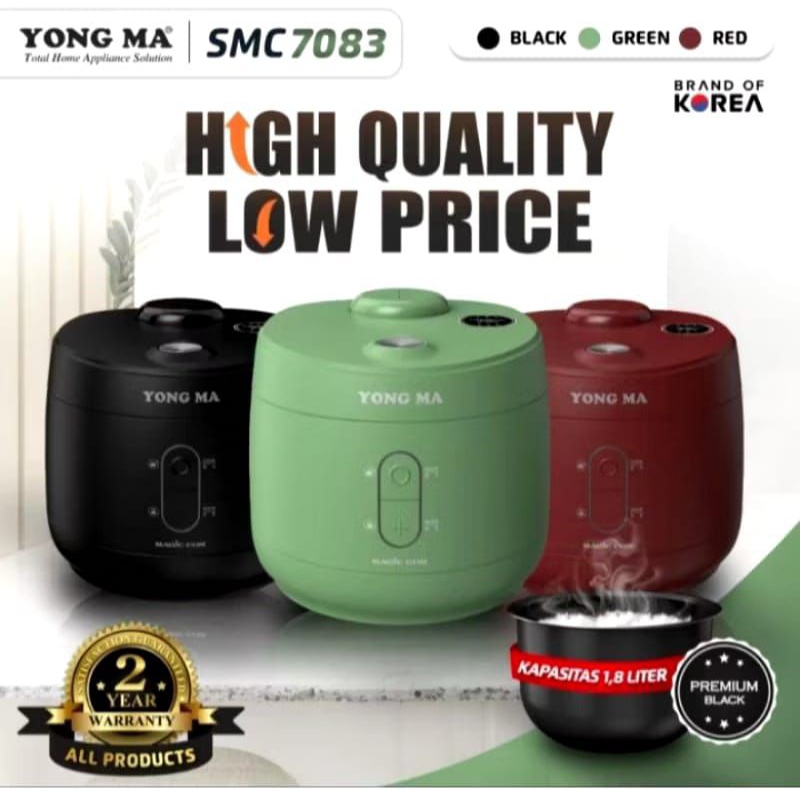 Magic com Yongma/Rice cooker Yong Ma SMC-7083 1,8Liter