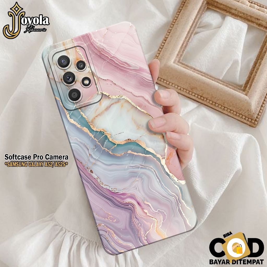 JOYOLA Case Samsung Galaxy A52/A52S Fashion Case Abstrak Softcase Samsung Galaxy A52/A52S Pro Camera