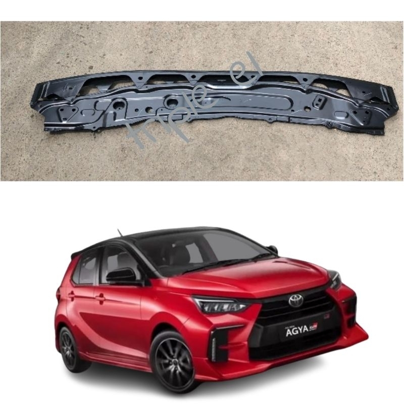 PANEL SUPPORT ASSY BULHEAD PANGKON RADIATOR BAWAH BEMPER AGYA AYLA TERBARU 2022 2023 2024 ORI 53028-