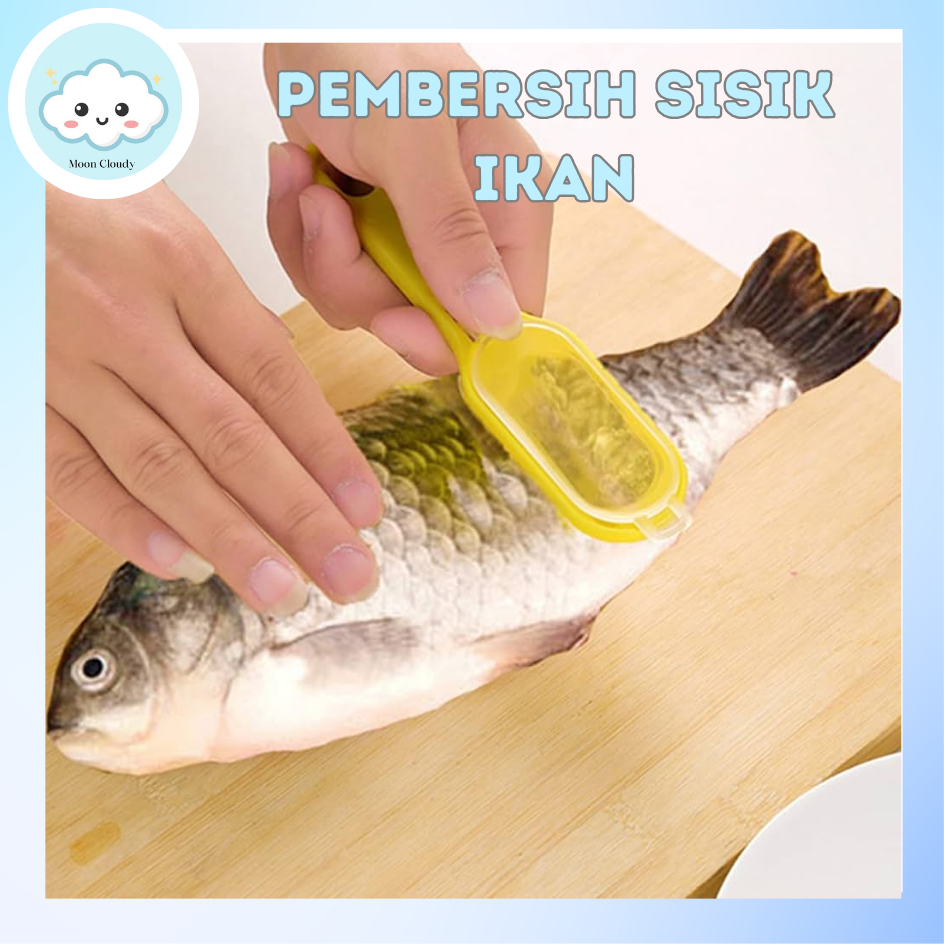 Pembersih Sisik Ikan Alat Pengupas Kerokan Sisik Ikan Praktis Cepat Bersih