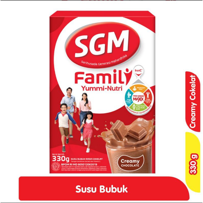 

Sgm Family coklat dan vanilla 330 gram / Sgm Family Yummi- Nutri