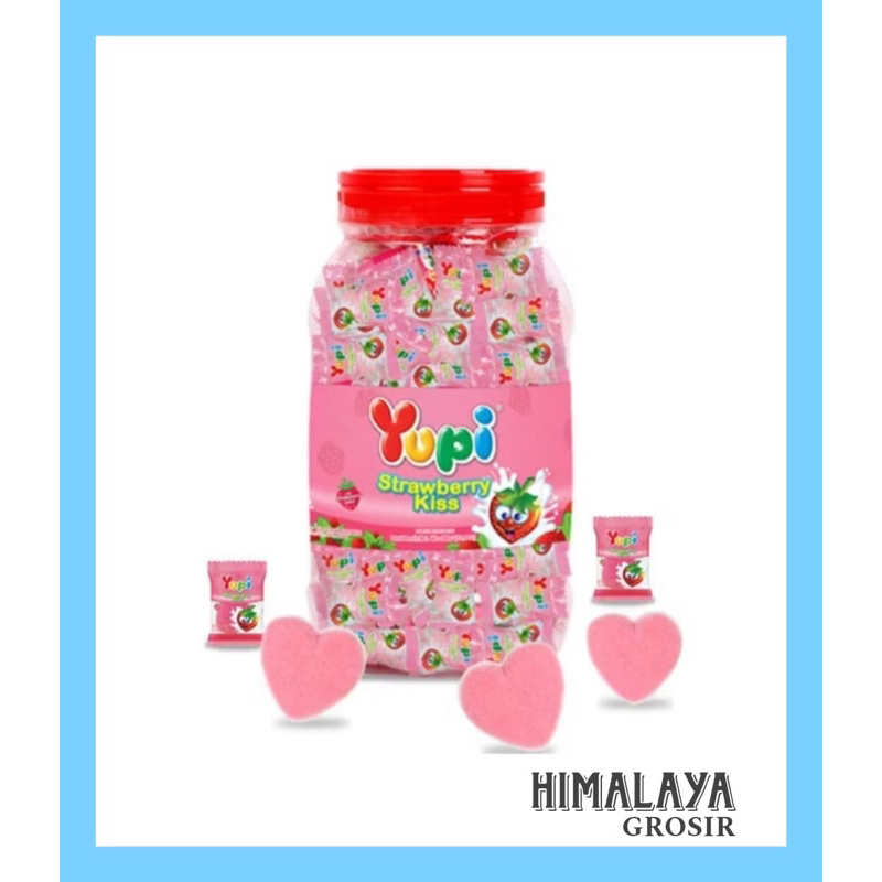 

Yupi Strawberry Kiss Jar 300 gr