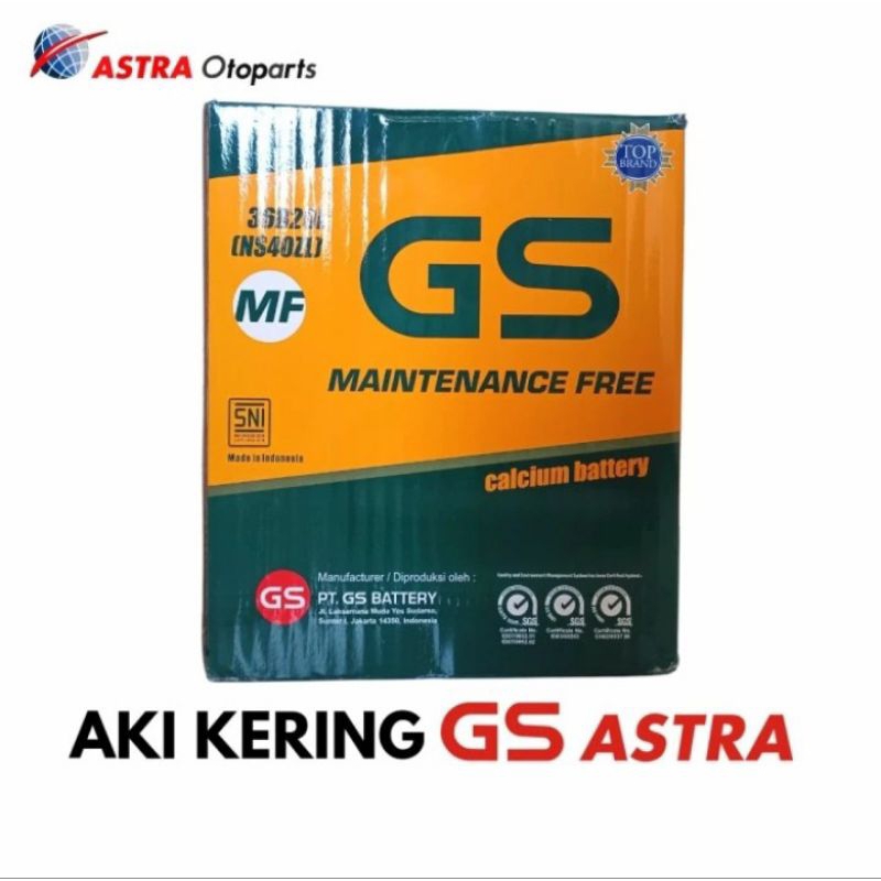 Aki GS 12Volt 35Ah Aki Mobil Brio, Freed, Mobilio, Xpander DKK