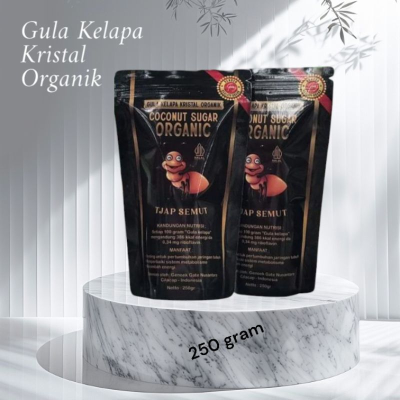 

Gula Kelapa Kristal Organik Tjap Semut 250 gram