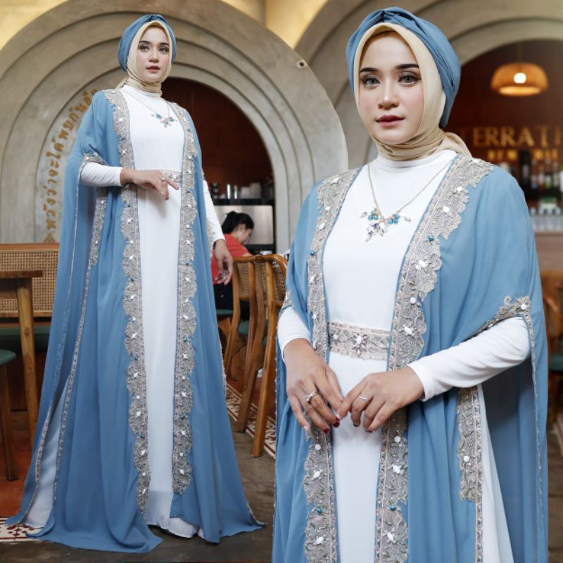 New collection✓✓Kaftan VITRIE (free turban ikat pinggang  dan Manset) Kaftan terbaru edisi lebaran 2