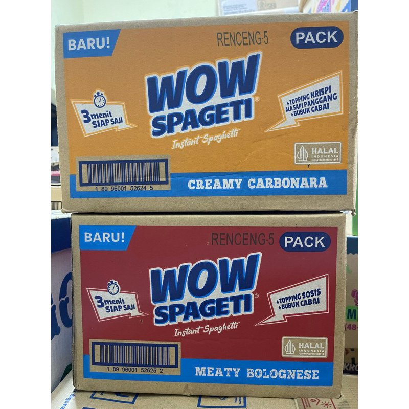 

Promo 7.7 Wow Spageti Dus Halal (Isi 40 Pcs) Rasa Bolognese & Carbonara