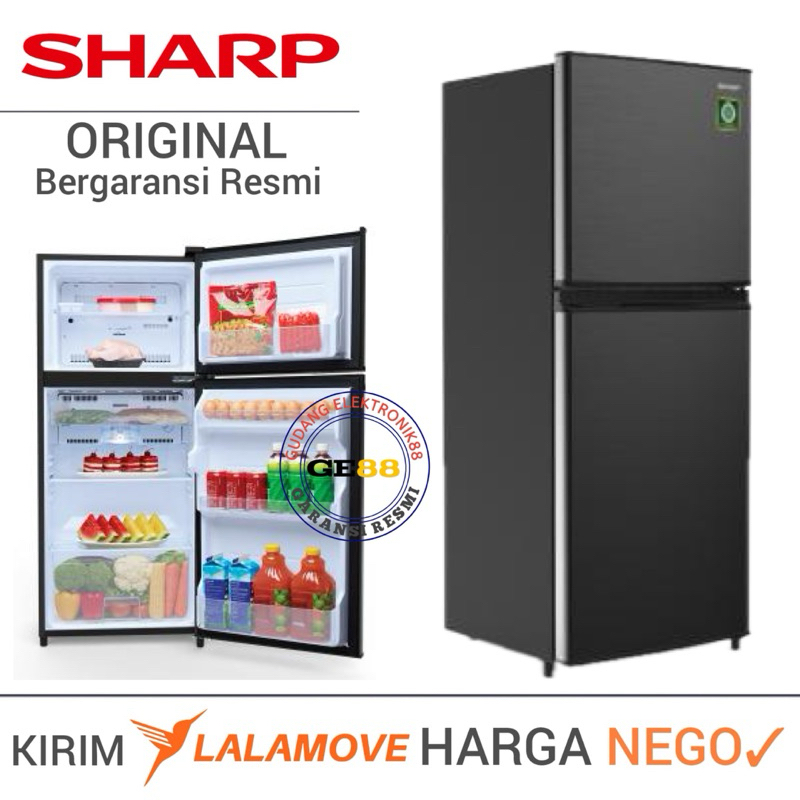 Kulkas SHARP 2 Pintu SJ-195MN 172Liter Kulkas Murah Promo Gratis Ongkir Khusus Gudang Elektronik