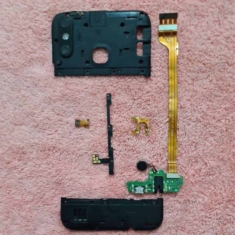 SPAREPART INFINIX SMART 4 TUTUP MESIN ATAS FLEXIBLE BOARD PAPAN CAS SATU SET SPEAKER MUSIK FLEXIBLE 