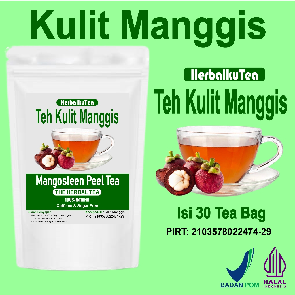 

TEH KULIT MANGGIS / MANGOSTEEN PEEL TEA - HerbalkuTea