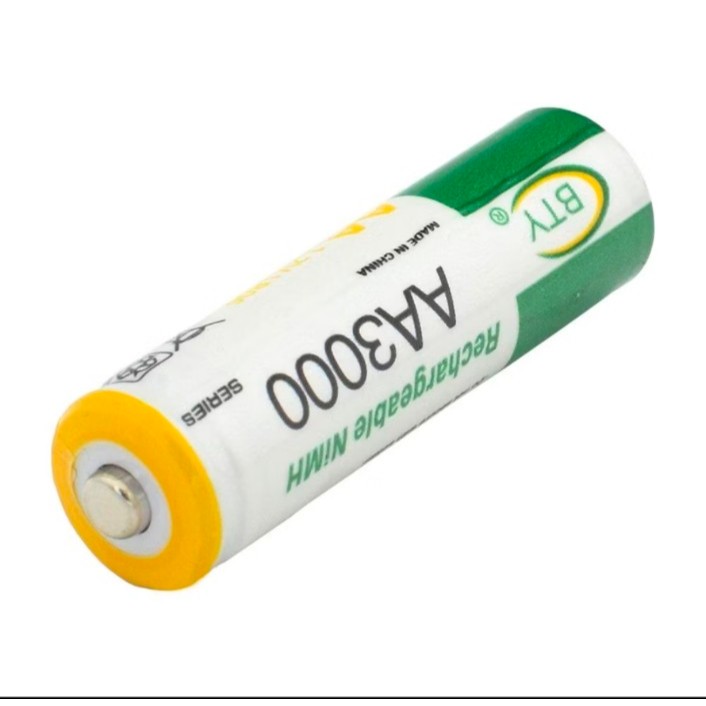 Baterai BTY AA3000Mah Rechargable Battery NiMH Original