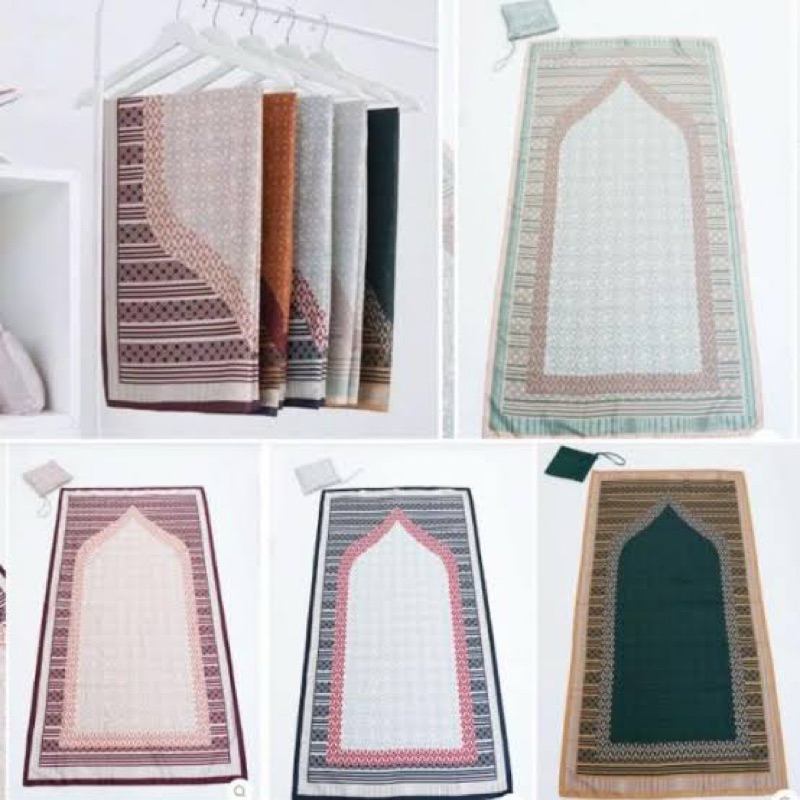 [NEW] SALE Original Buttonscarves Prayer Mat Sajadah Travel Foam Monogram B BS Button Scarf Buttonsc