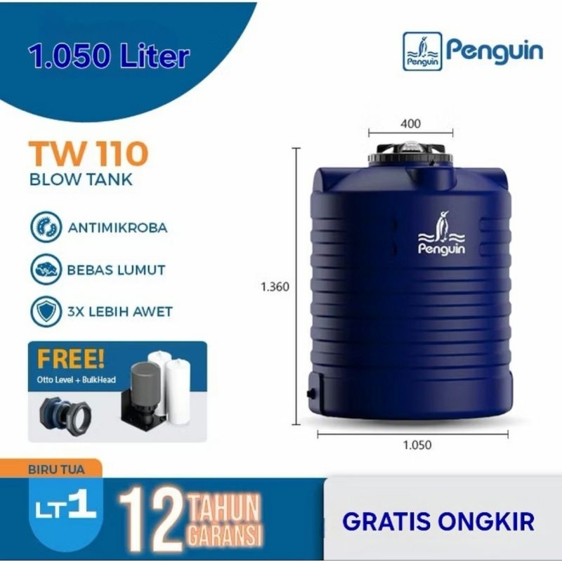 Tangki Penguin TW 110 1050 Liter / Toren Penguin 1050 Liter