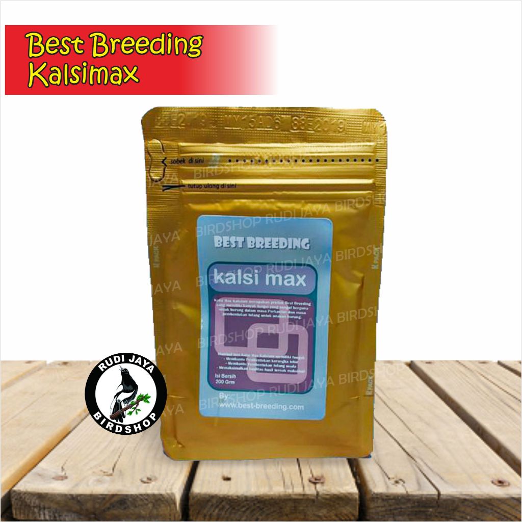 KALSIMAX BEST BREEDING KALSIUM PAKAN MAKANAN TAMBAHAN TERNAK BURUNG MURAI KACER PAKAN JANGKRIK