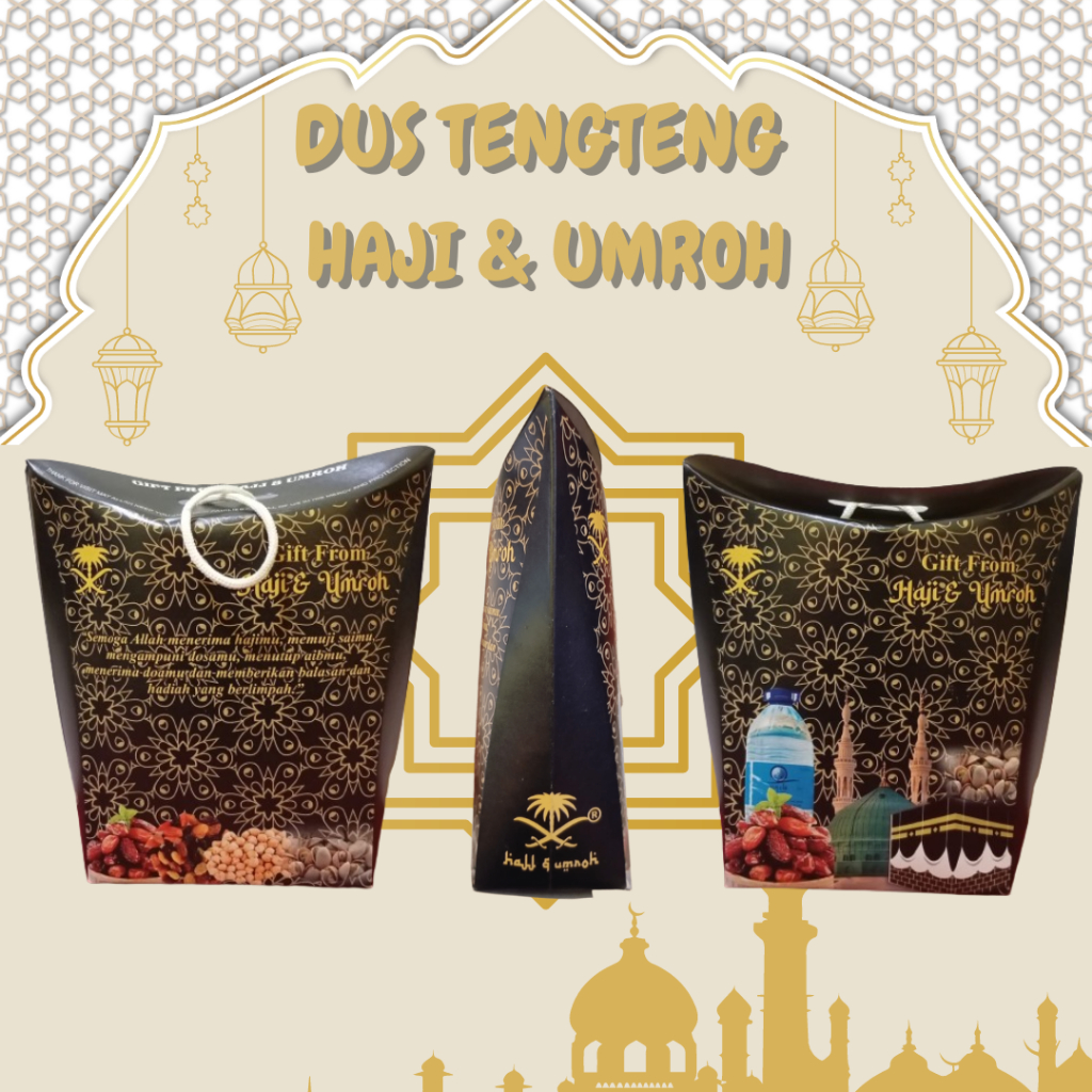 

RB 1 Pack(Isi 50Pcs) Dus Tenteng Dus Tali Goodie Bag Paketan Oleh Oleh Hajji Dan Umroh