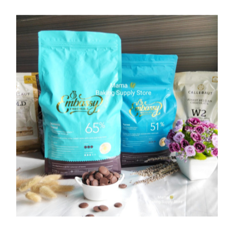 

TULIP Easy Melt Couverture Chocolate Button 65% OCEANIC 250 gr Repack