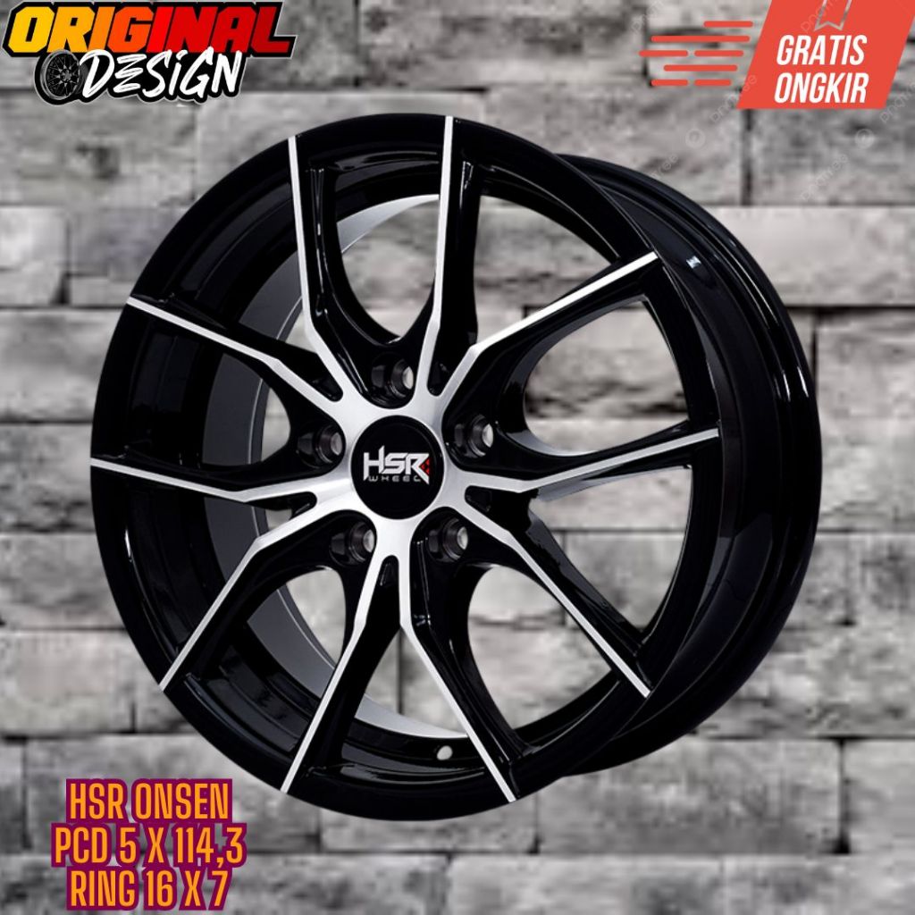 Velg mobil Hsr barique ring 16 R16 Untuk ERTIGA , INNOVA , RUSH , COLT