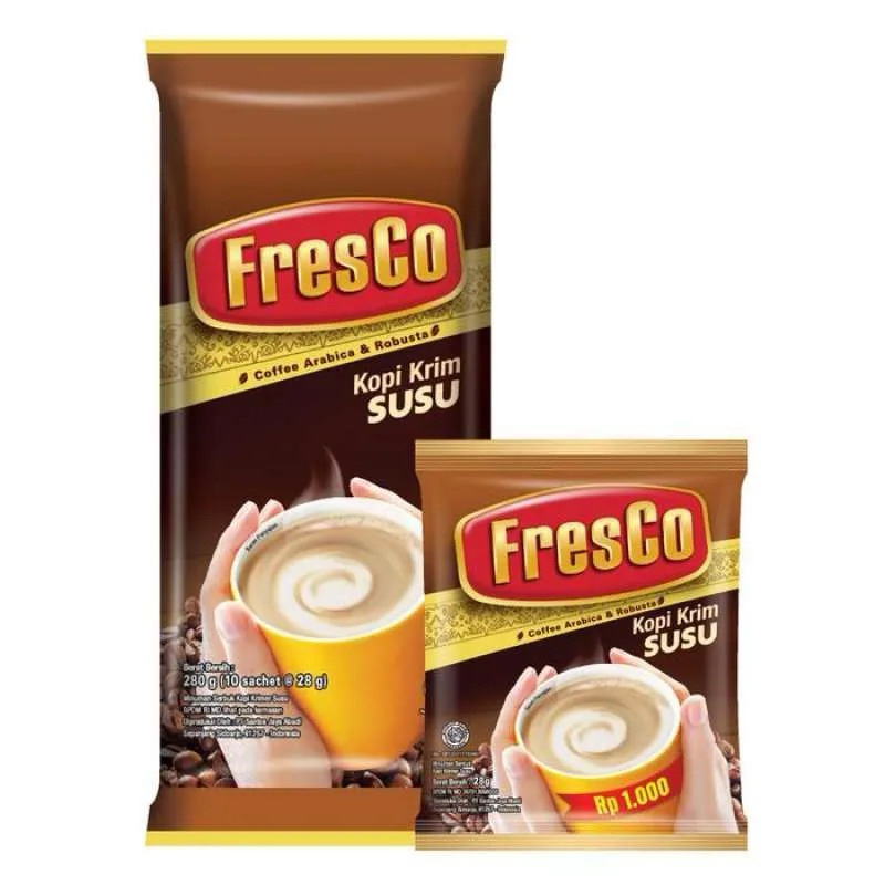 

FRESCO KOPI KRIM SUSU isi 10 Sachet 28gr