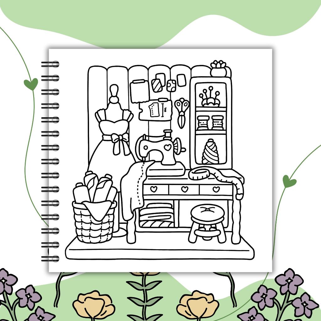 

Little Corner Coco Wyo Coloring Book Cute And Comfy Buku Mewarnai Anak dan Dewasa Tebal 200gsm RB9