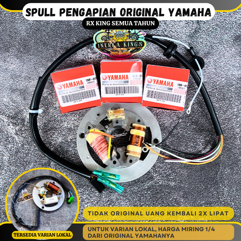 Spull CDI Pengapian SET Pulser Lampu Jalan Rx King RXK RXS Original 1MF-85520-V0 3KA-81313-00 1MF-85