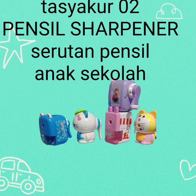 

PENCIL SHARPENER serutan giling pensil anak sekolah/serutan gagang